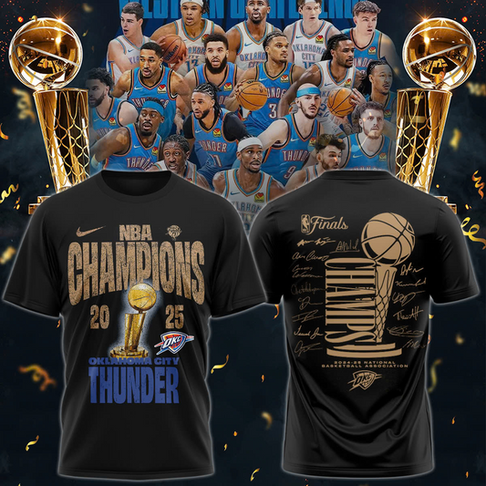 OKC - 2025 NBA Champions 3D Shirt V25 DATND TANTD