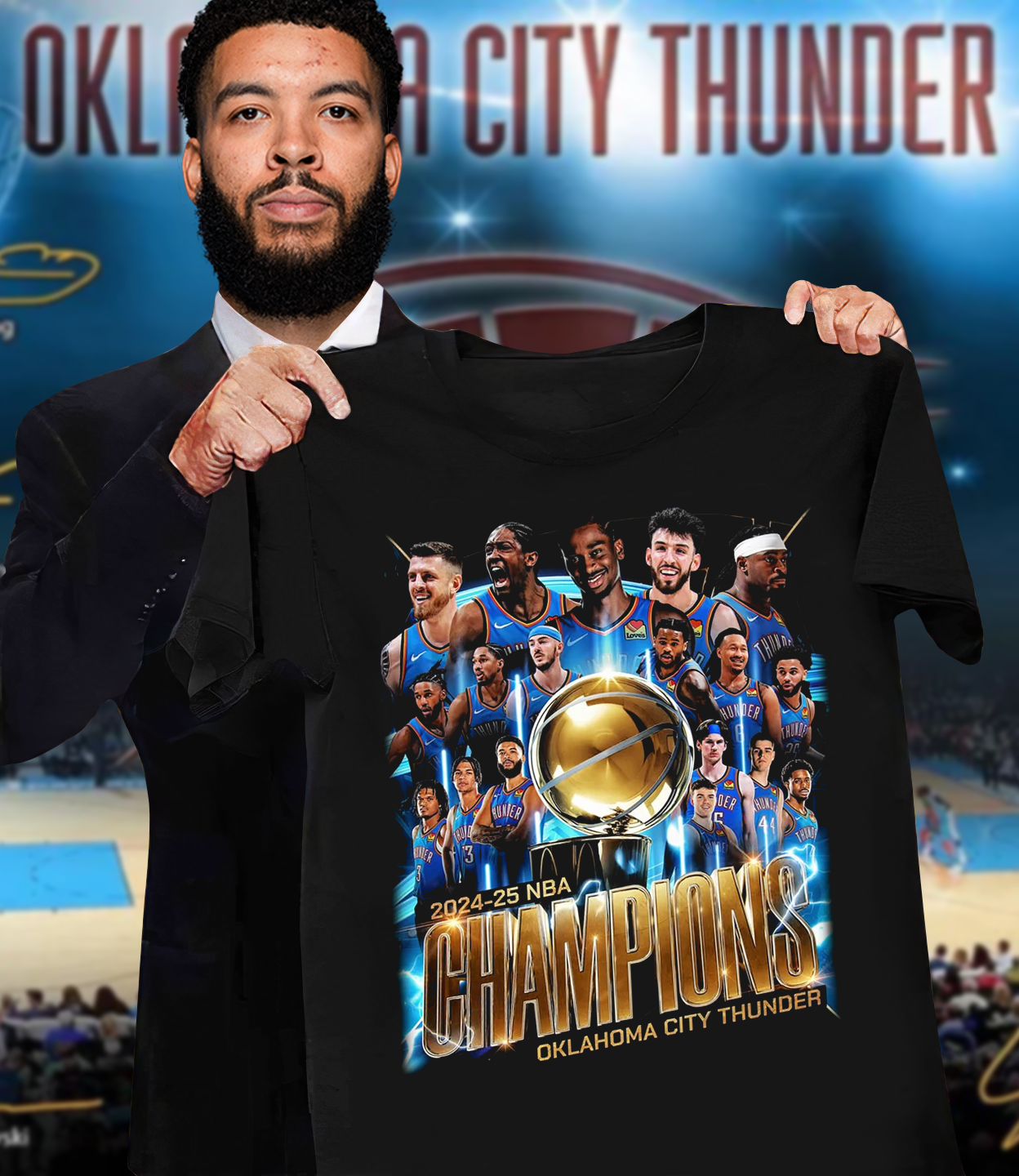OKC - 2025 NBA Champions 3D Shirt V36 DATND TANTD