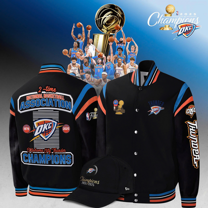 OKC 2025 NBA Champions Varsity Jacket V2 DatND DVT