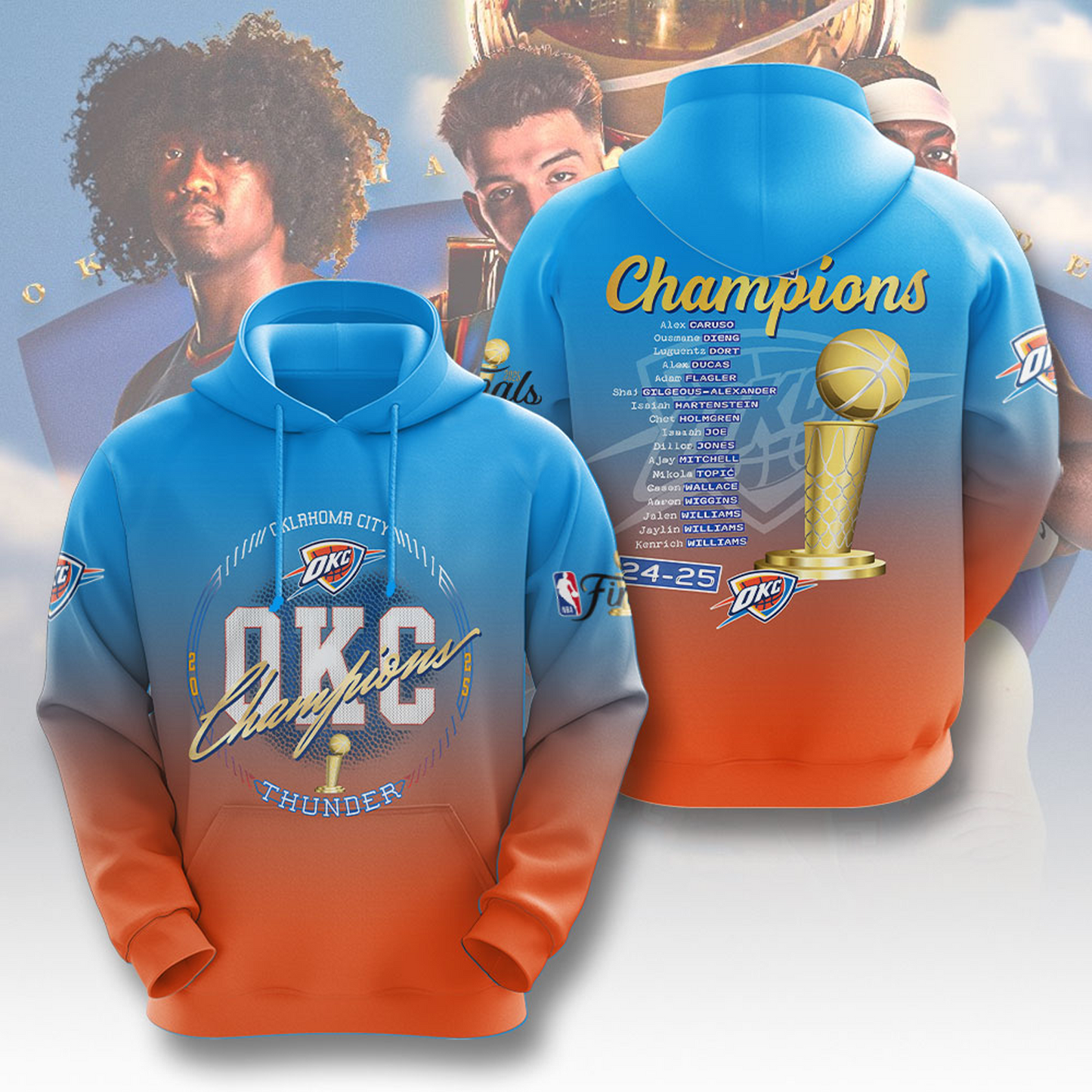 OKC - 2025 NBA Champions V16 DATND TANTD