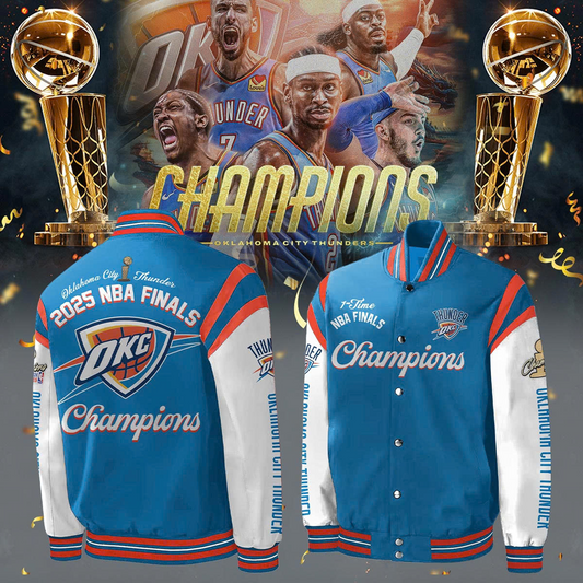 OKC - 2025 NBA Champions Varsity Jacket V24 DATND TANTD