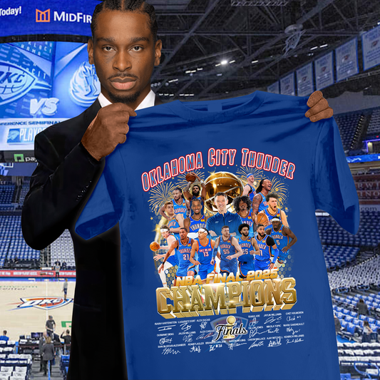 OKC NBA Finals Champions V6 2D Shirt DDT NTL