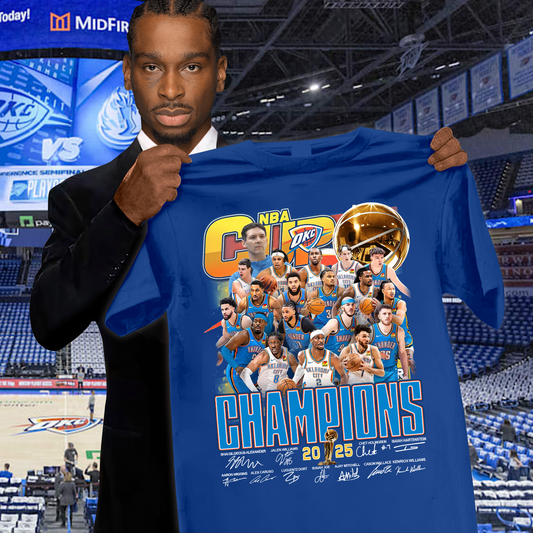 OKC NBA Finals Champions V8 2D Shirt DDT NTL