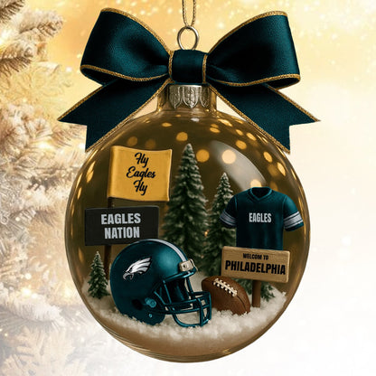 PE  NFL Acrylic Ball Ornament - Best Gift For Fans DDT CTND