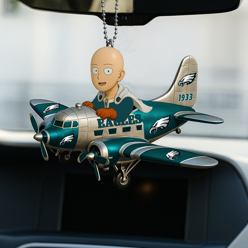 PE NFL x One-Punch Man Premium Car Hanging Ornament DDT HLP