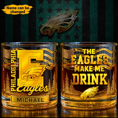 PE Premium NFL Golden Whiskey Fan Glass DDT HLPhuong