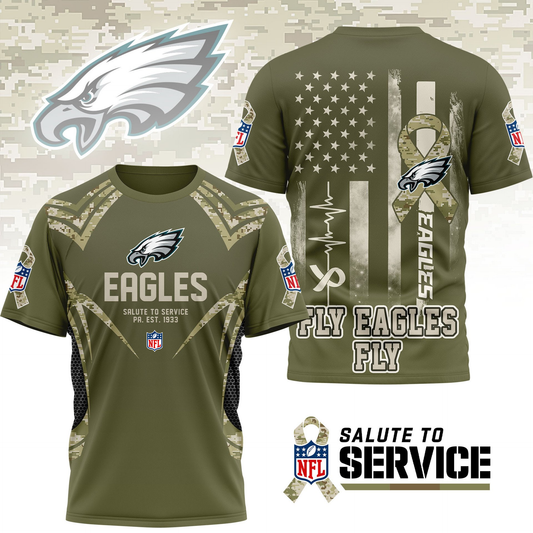 PE Premium NFL Salute to Service Camo 3D Shirt DDT CTND