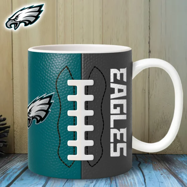 PE Premium NFL Split Color Ceramic Mug DDT HLPhuong