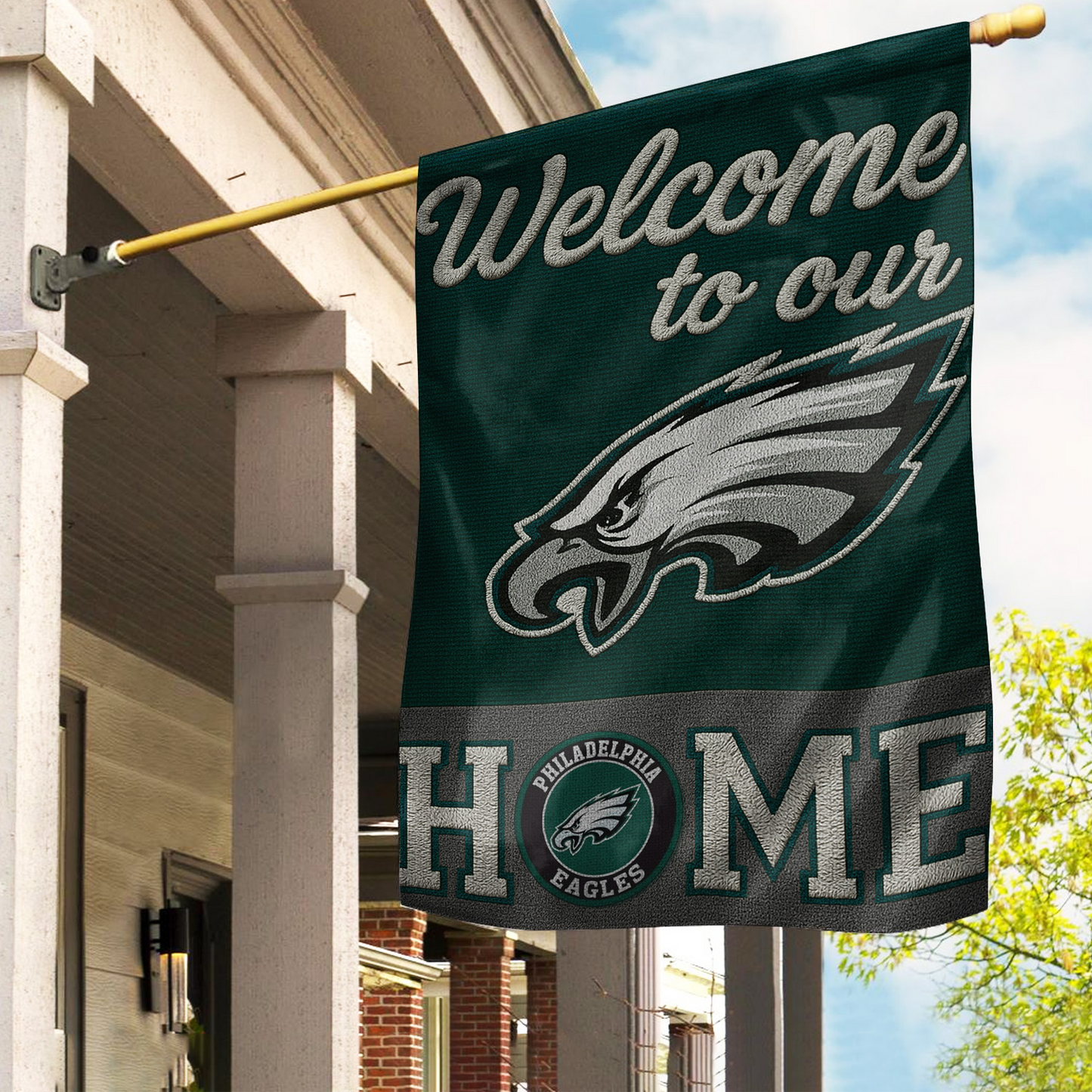 PE Premium NFL Welcome Home Flag DDT NTL