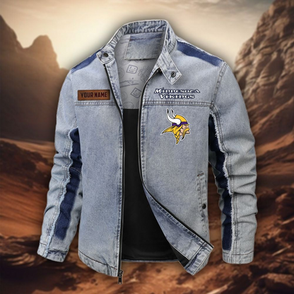 Personalized MV Premium NFL Street Scar Denim Jacket DDT CTND