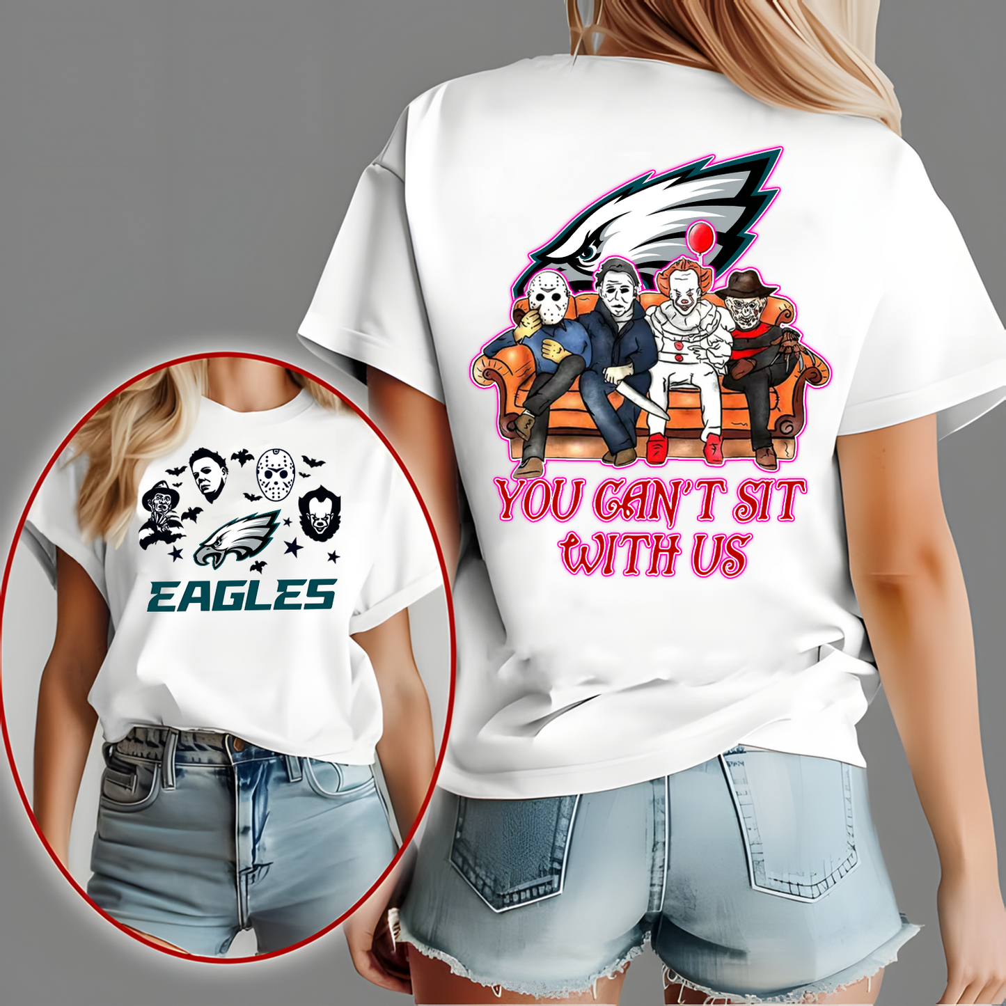 PHI x NFL Horror Movie Fan Shirt DatND DVT