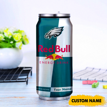 PHI x NFL Mix RedB Drink Can Tumbler Custom Any Name DATND TANTD