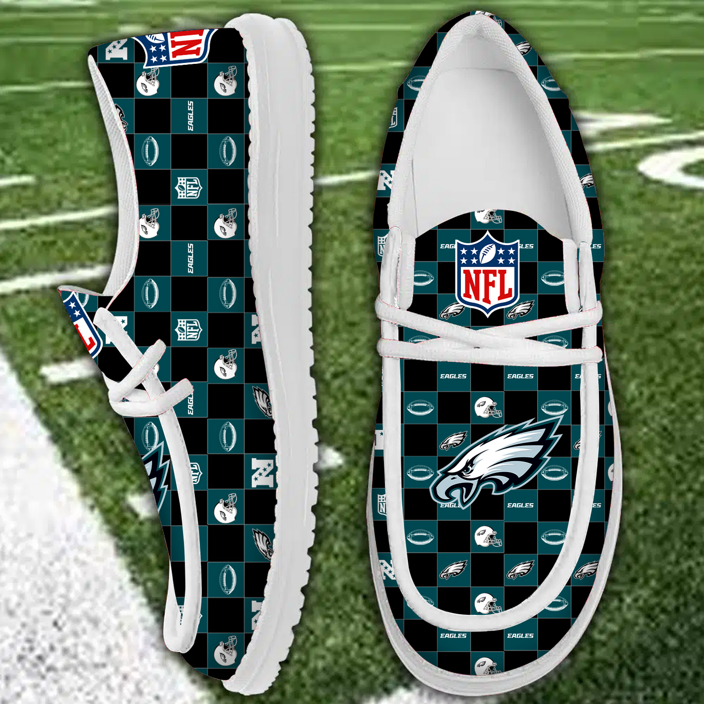 PHI x NFL Personalized Low Top Shoes DATND TANTD