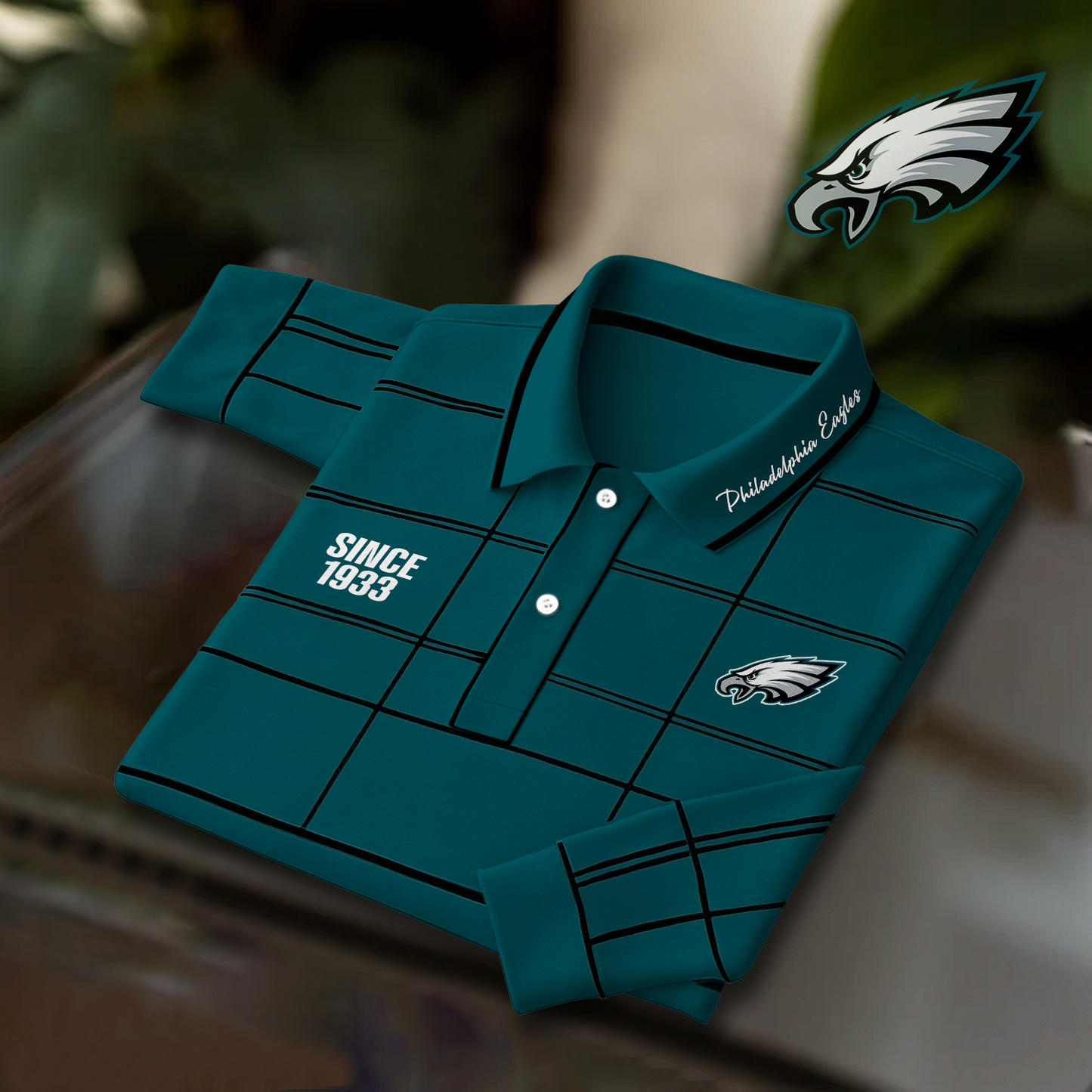 PHI x NFL Polo Shirt Long Sleeve DatND DVT