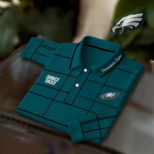 PHI x NFL Polo Shirt Long Sleeve DatND DVT