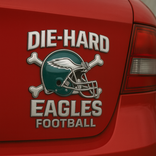 PHI x NFL Premium 3D Car Name Badge DATND DVT
