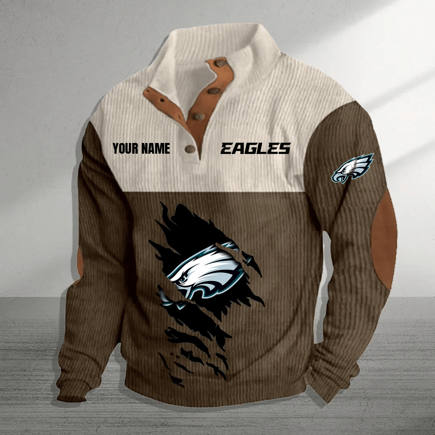 PHI x NFL Premium Personalized Game-Day Pullover DATND TANTD