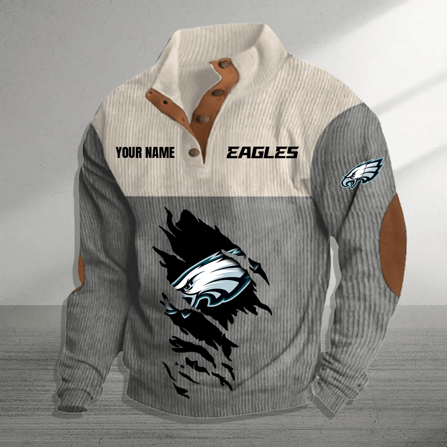 PHI x NFL Premium Personalized Game-Day Pullover DATND TANTD