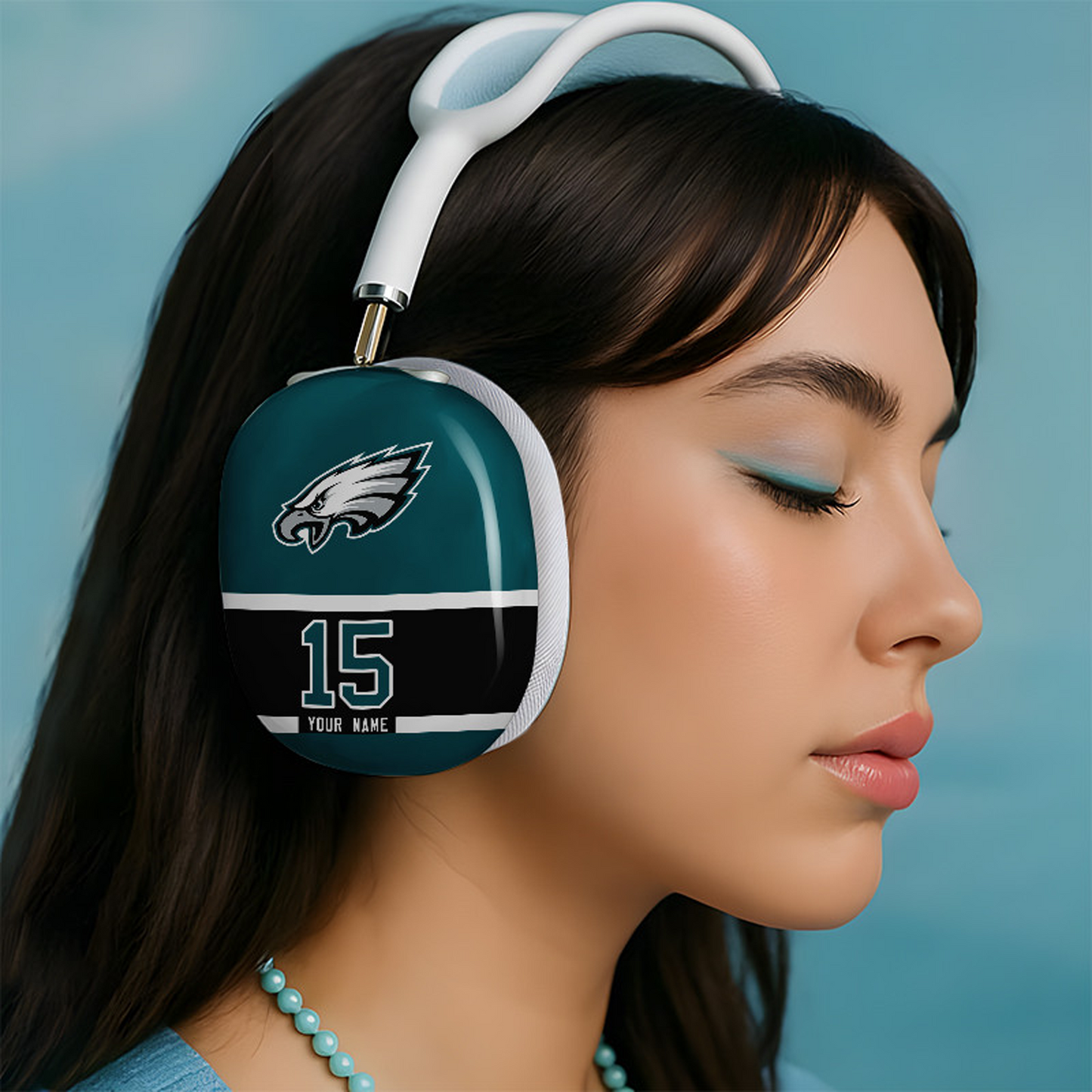 PHI x NFL Special Airpod Max Case Cover Personalized DATND TANTD
