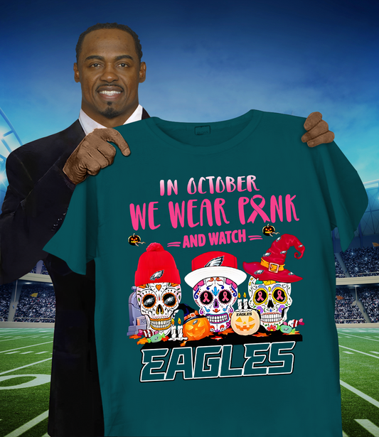 PHI x NFL Sugar skull in October we wear pink and watch DATND TANTD