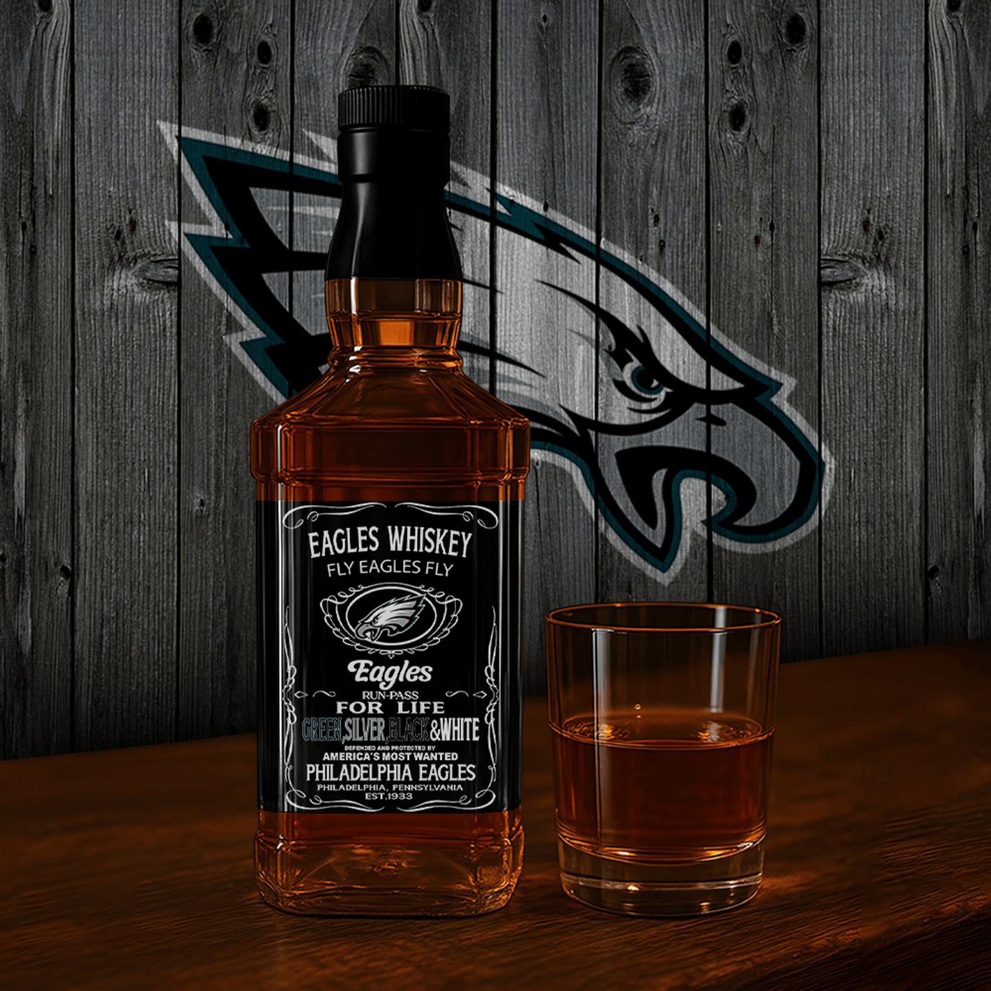 PHI x NFL Whiskey For True Fans Only DATND TANTD