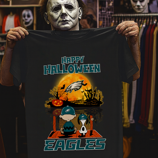 PHI X The Peanuts Snoopy And Charlie Brown Happy Halloween 2D Shirt DatND ThuongNH