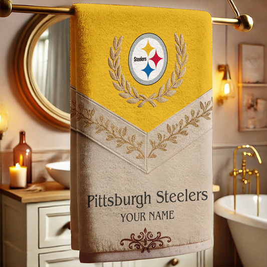 PIT Football New Bath Towel Custom Name DATND TANTD