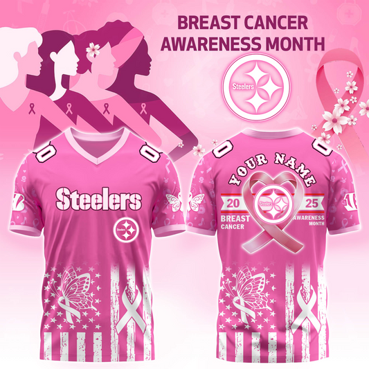 PIT x Breast Cancer Awareness Month 2025 V-neck Short Sleeve Jersey DatND DVT