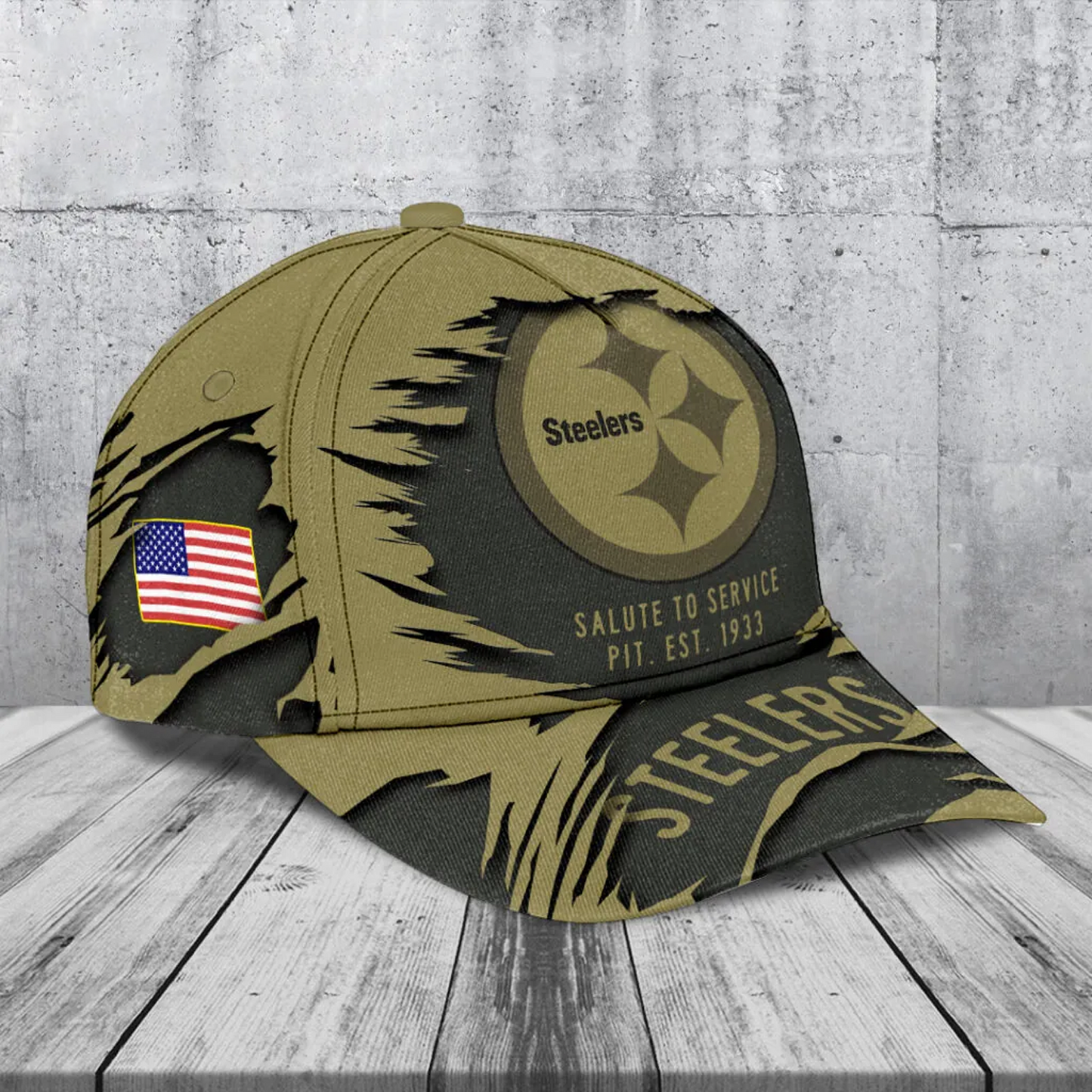 PIT x NFL 2025 Salute to Service Classic Cap DATND TANTD