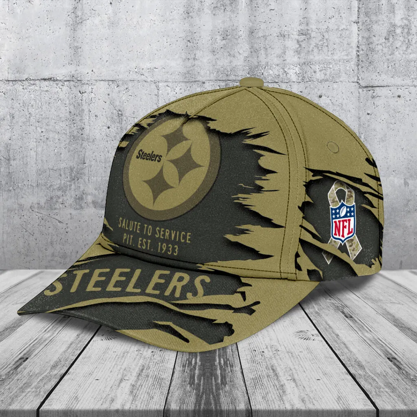 PIT x NFL 2025 Salute to Service Classic Cap DATND TANTD