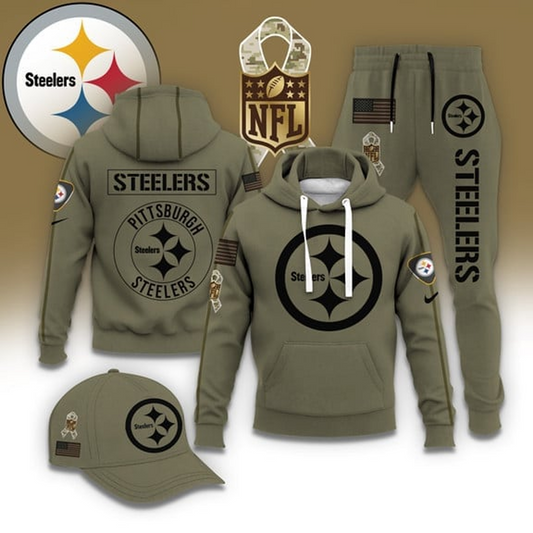 PIT X NFL Casual Outfit Set - Hoodie, Jogger, and Cap V1 NAK THUONGNH