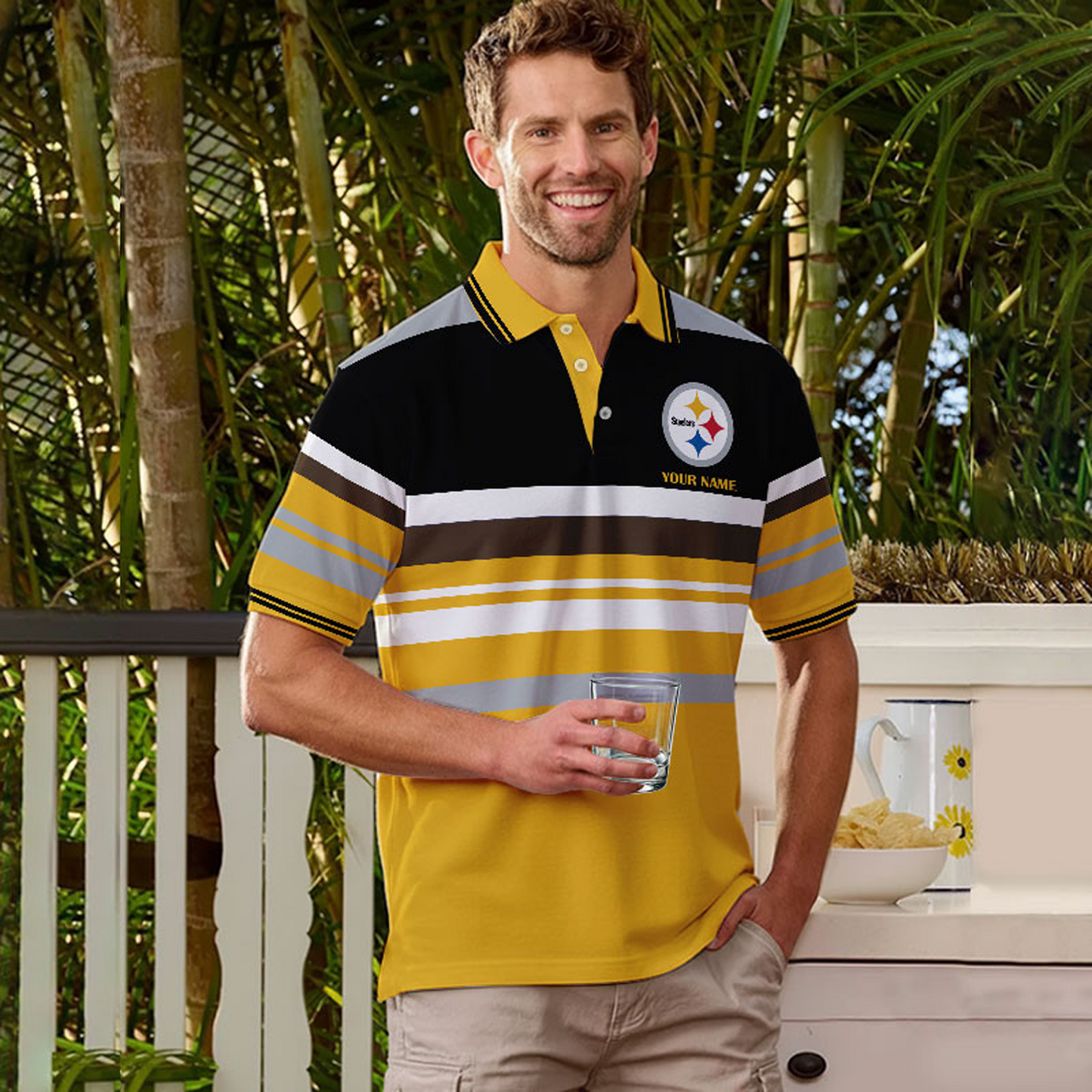 PIT x NFL New Style Men Short Sleeves Polo Shirt DatND DVT