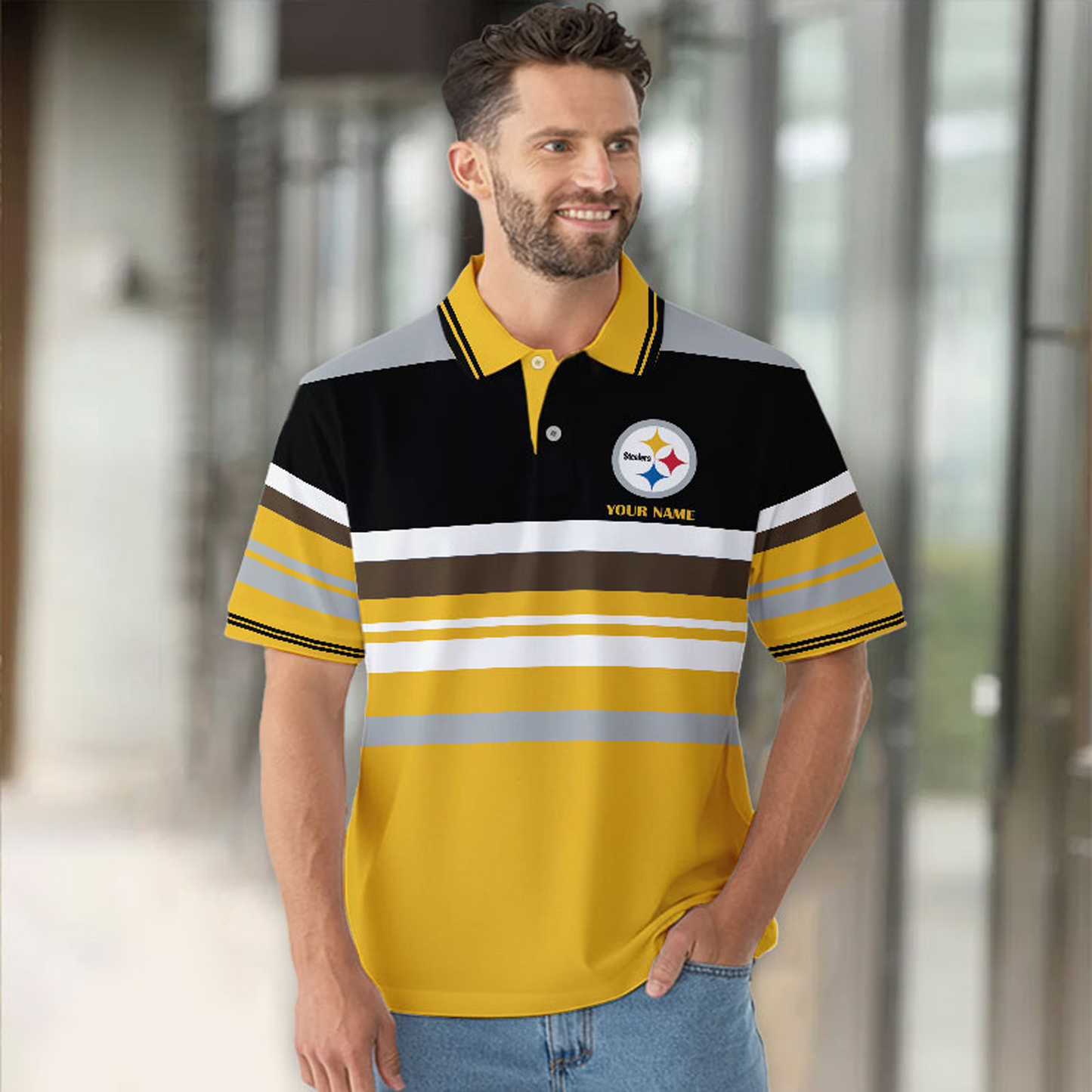 PIT x NFL New Style Men Short Sleeves Polo Shirt DatND DVT