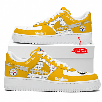 PIT x NFL Personalized AF1 Shoes DatND DVT