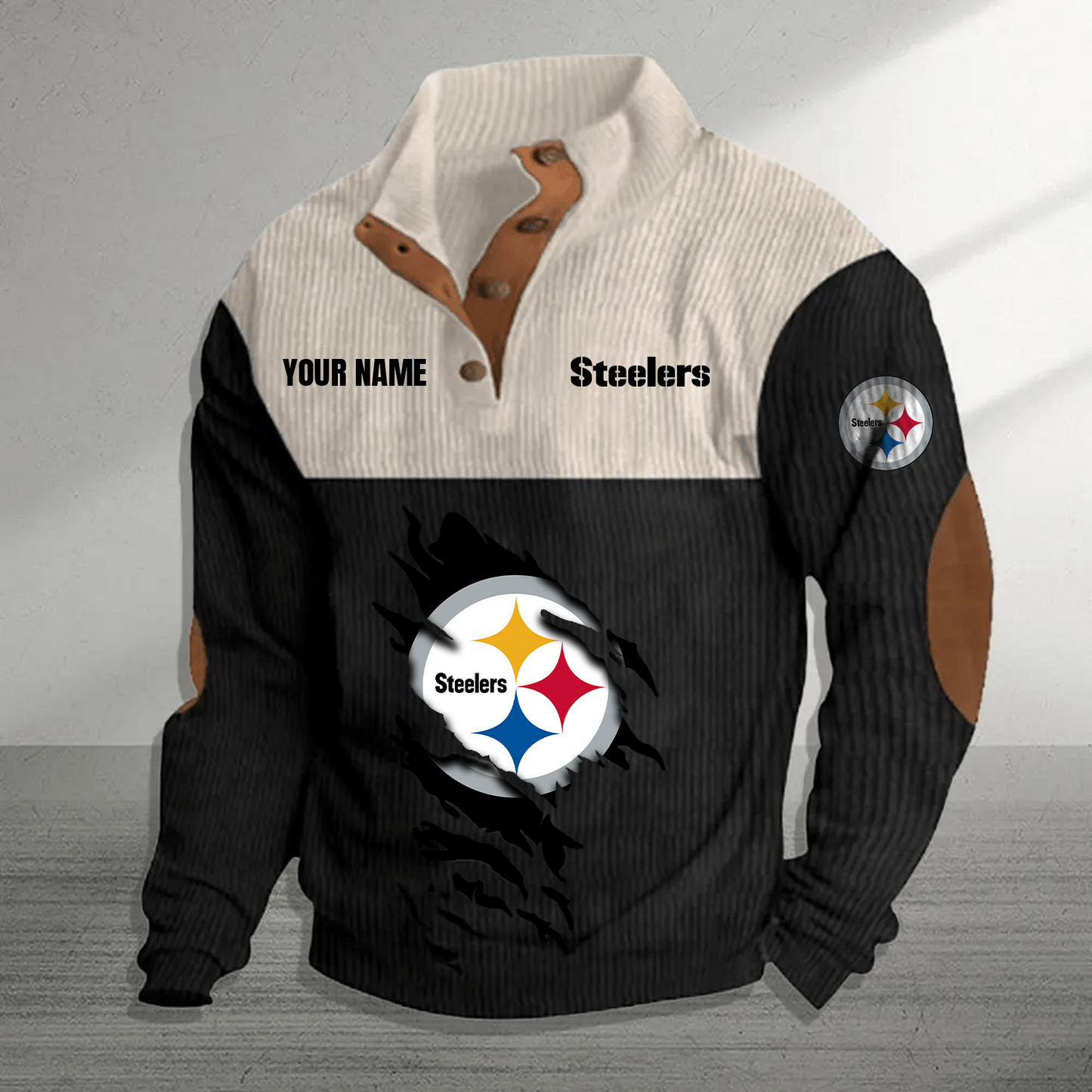 PIT x NFL Premium Personalized Game-Day Pullover DATND TANTD