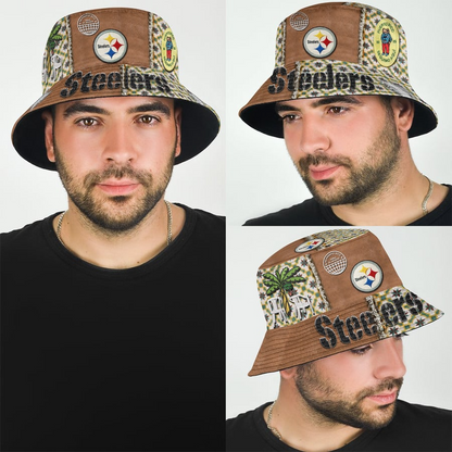 Pittsburgh Steelers Premium NFL Bad Bunny Bucket Hat NAK