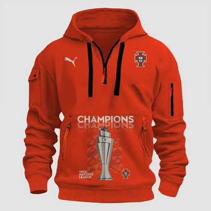 Portugal Champions UEFA Nations League Zipper Hoodie DatND DVT