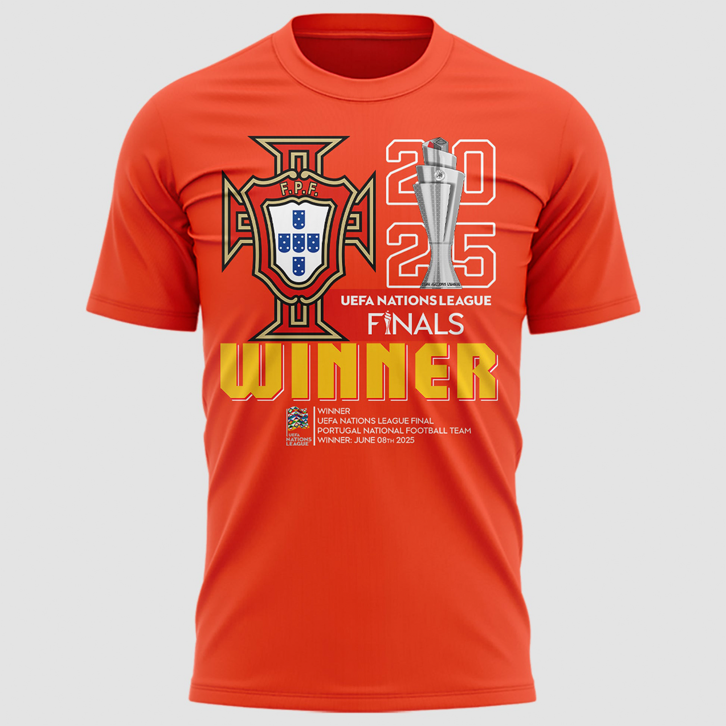 Portugal UEFA Nations League 2025 Champions 3D Shirt V1 DatND DVT