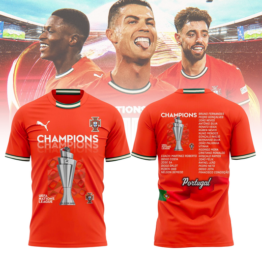 Portugal UEFA Nations League 2025 Champions 3D Shirt V2 DatND DVT