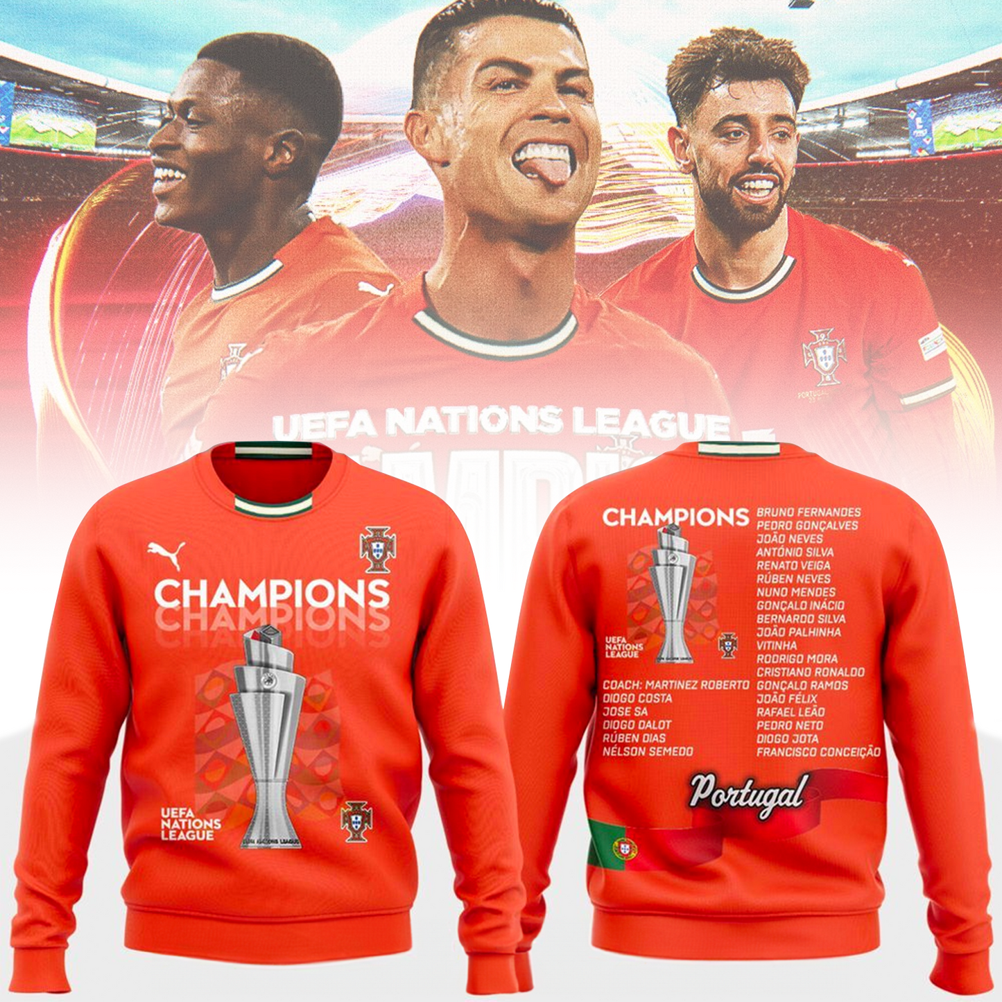 Portugal UEFA Nations League 2025 Champions 3D Shirt V2 DatND DVT