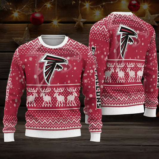 Premium NFL ATL Holiday Wool Sweater V1 NAK NHM