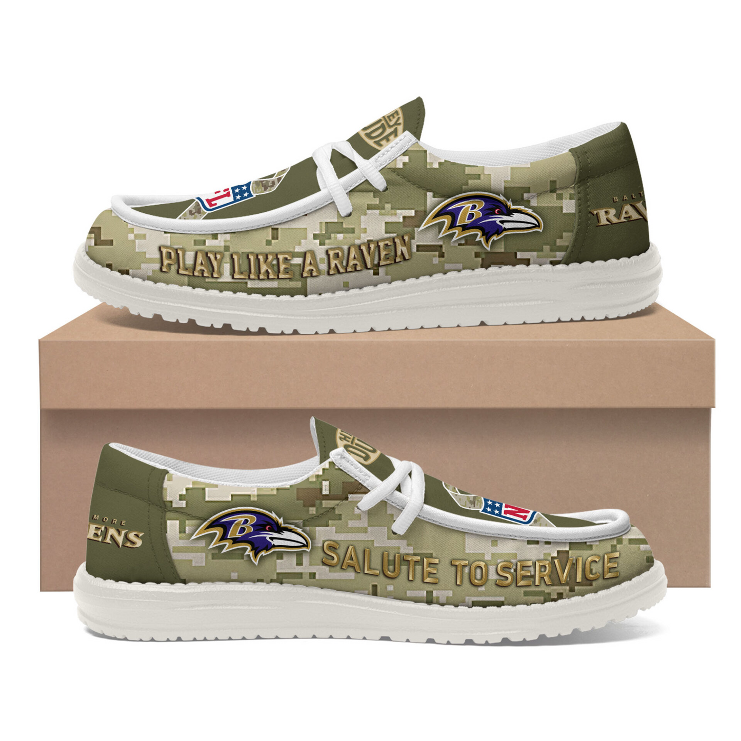 Premium NFL BAL Salute to Service Loafer V2 NMD TTV