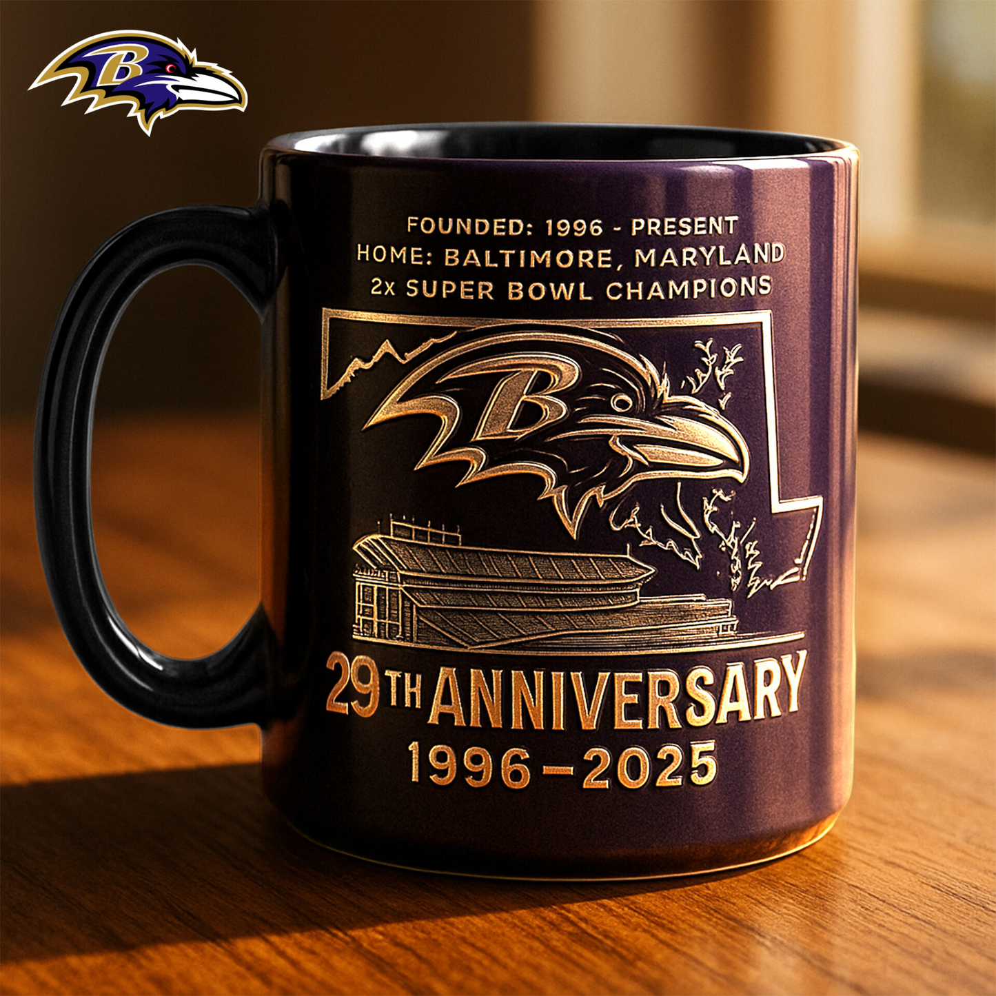 Premium NFL BAL The Anniversary Mug V1 NAK