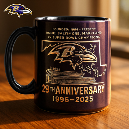 Premium NFL BAL The Anniversary Mug V1 NAK