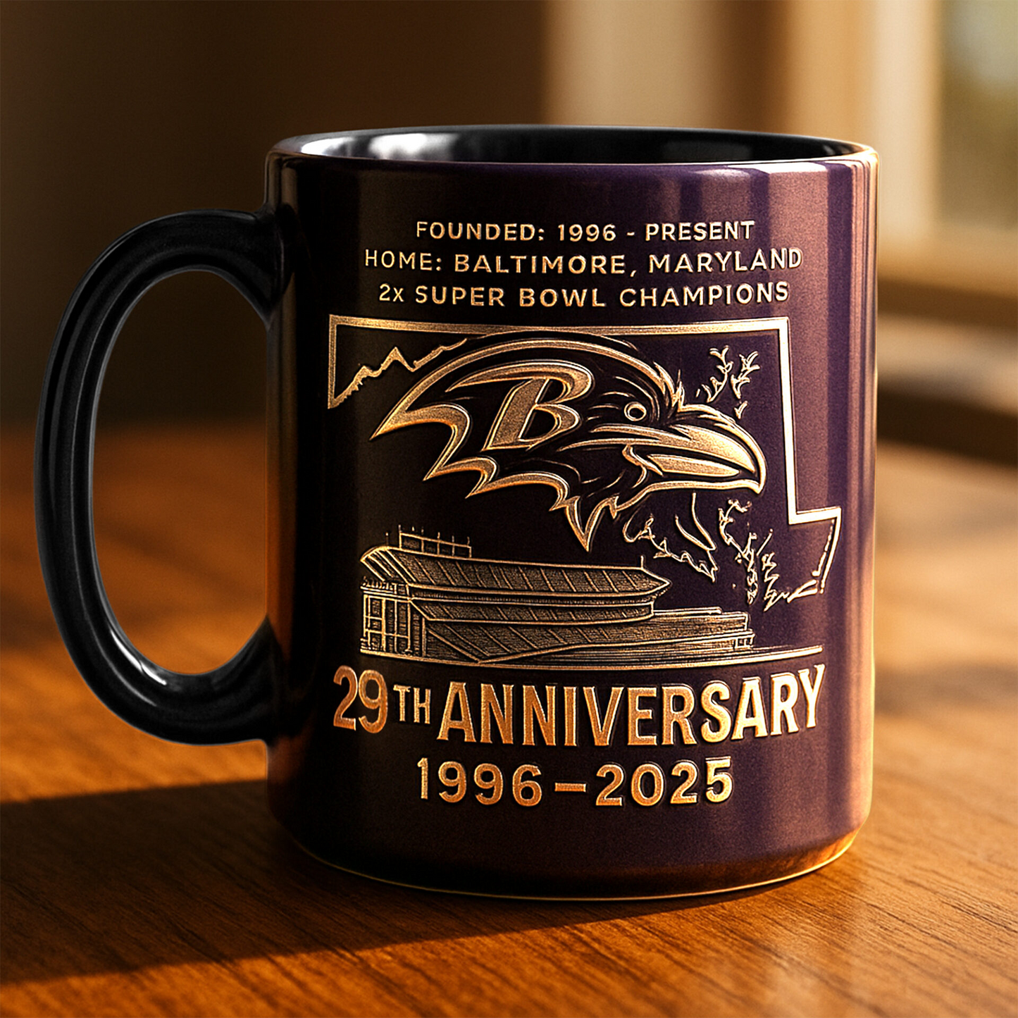Premium NFL BAL The Anniversary Mug V1 NAK