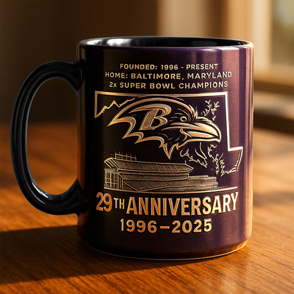 Premium NFL BAL The Anniversary Mug V1 NAK