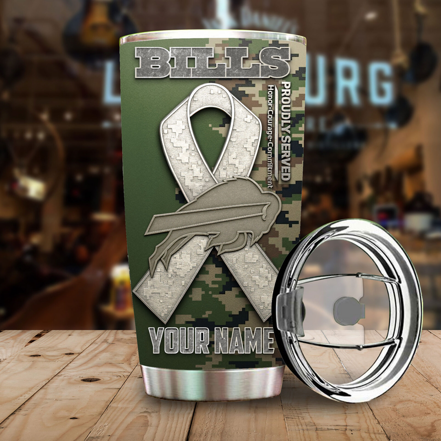 Premium NFL BUF Proudly Served Tumbler V1 NMD TTV