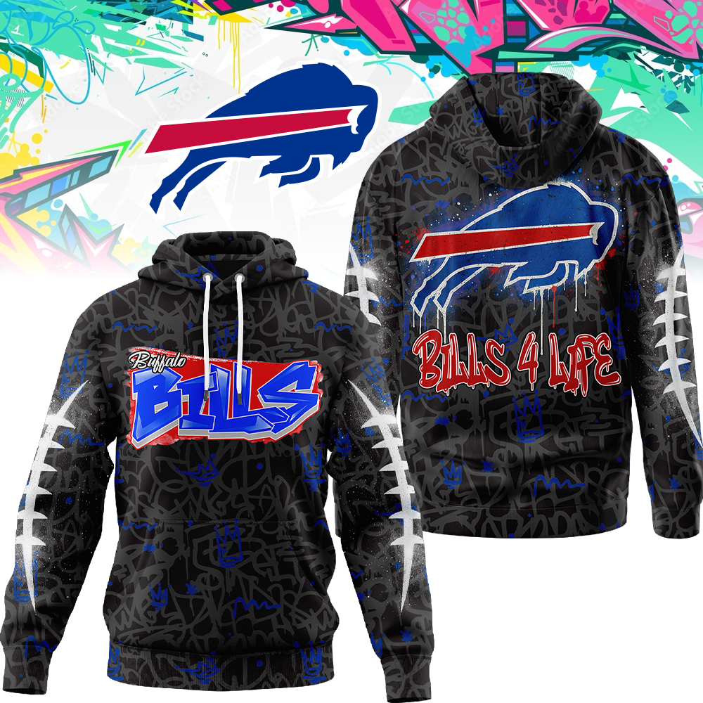 Premium NFL BUF Special Graffiti Hoodie V2 NMD  TTV