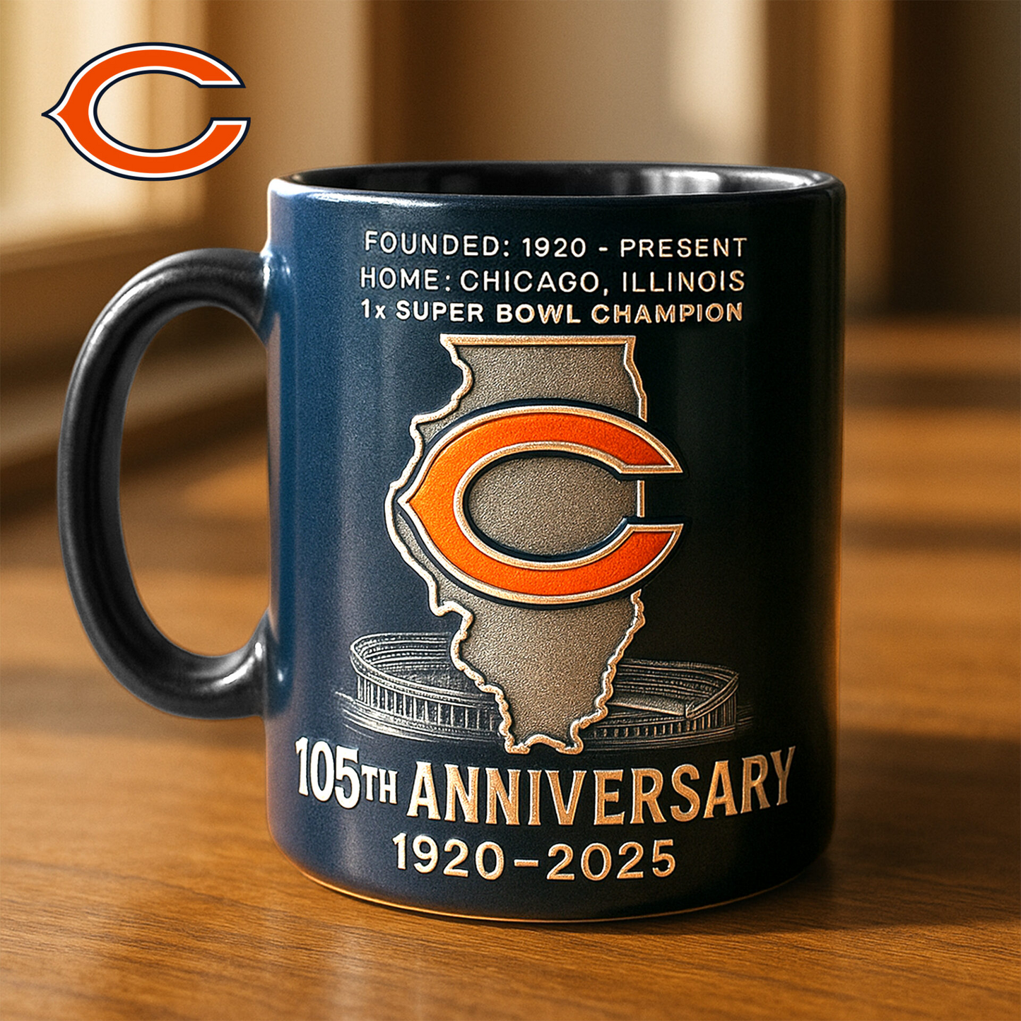 Premium NFL CHI The Anniversary Mug V1 NAK