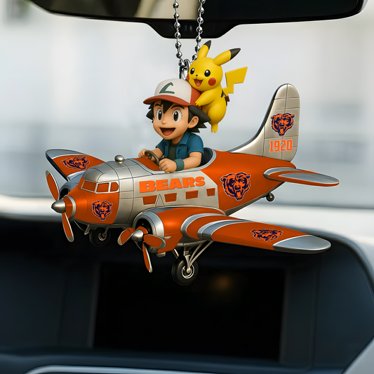 Premium NFL CHI x POK Car Ornament V1 DATND TANTD